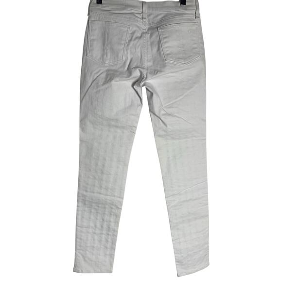 Rag & Bone Blanc White Studded Embellished Moto Skinny Jeans Size 27 - Picture 9 of 10